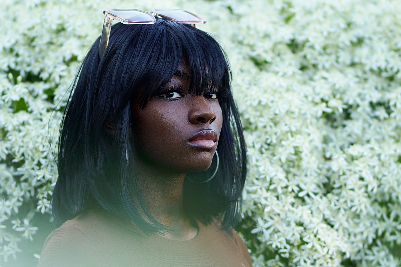 Fine art portrait of a woman in natural light near Charleston, Illinois